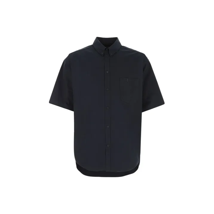 Balenciaga Shirts Men Navy Blue-0