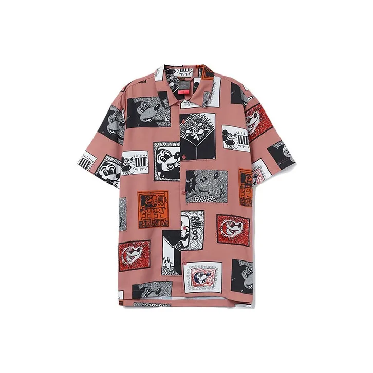 Disney X LINING Sports Life Collection Shirts Men Dirty Pink Red-0