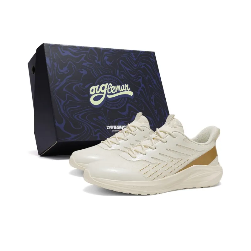 OUGLEMEN Cushioning Coverage, Rebound, Lightweight, Breathable, Slip Resistant Low Top Casual Shoes Men's Box-10