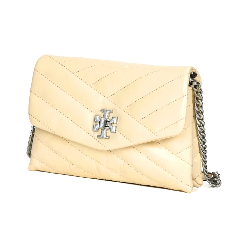 TORY BURCH Kira Sheepskin Shoulder Bag, Crossbody Bag Mini Women's Yellow-1