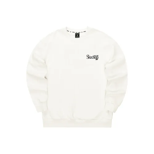 Skechers Devils Blade Co titled Series Sweatshirts Unisex Marshmallow White/0074