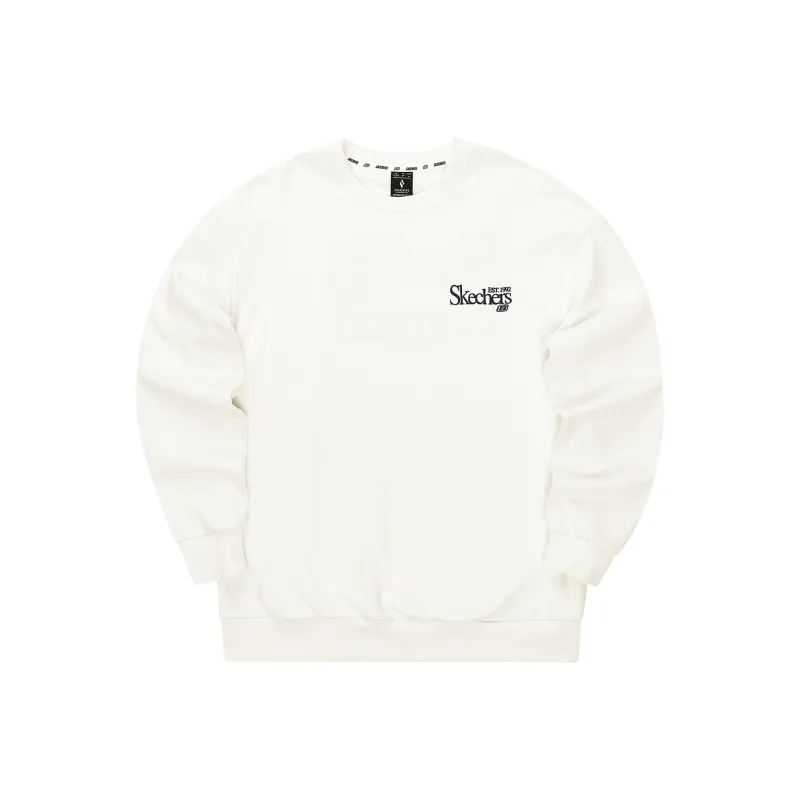 Skechers Sweatshirt Unisex Marshmallow White-0