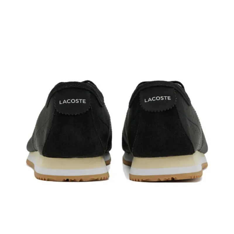 LACOSTE Abrasion Resistant Low Top Casual Shoes Men's Black-2