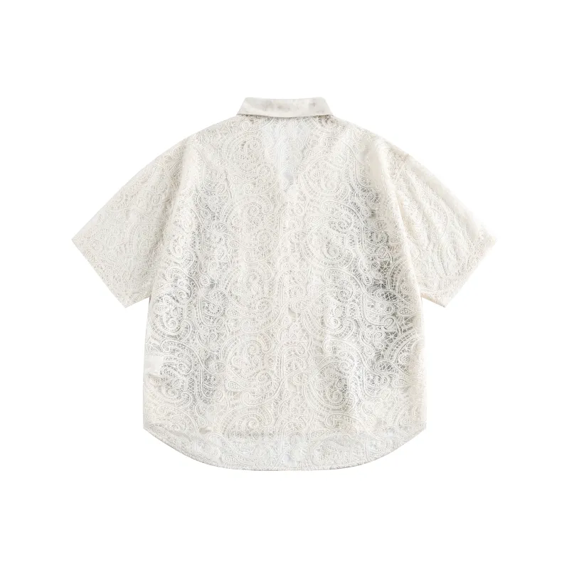 BEAR UNION Shirt Unisex Smoke Dye White-1