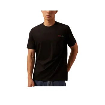 CALVIN KLEIN Rainbow Series T Shirt Unisex Space Black