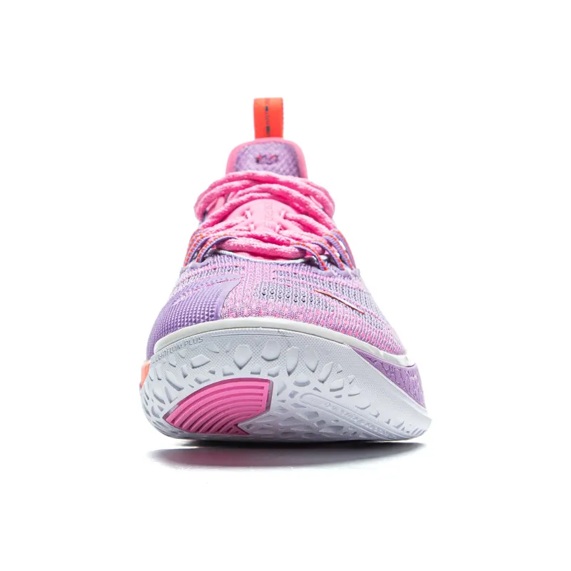 LiNing BadFive Hunter 1 Super Cushioning Slip Resistant Breathable Rebound Low Top Basketball Shoes Men's Purple Pink-4