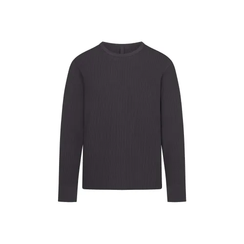 SKIMS MENS LONG SLEEVE T-SHIRT T-Shirt Unisex ASH/Gray