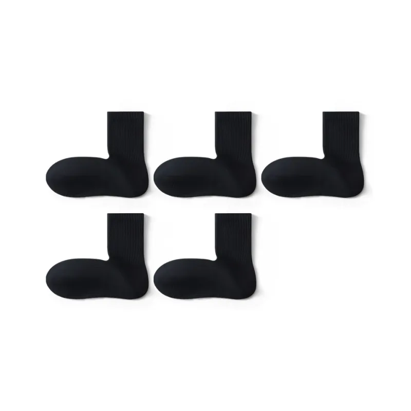 SHIWAJI Mid Calf Socks Men's 5 Pack-3
