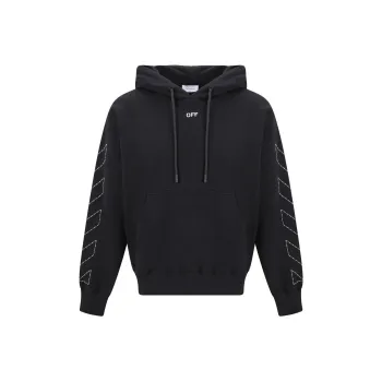 OFF WHITE Arrows embroidered Cotton Hoodie