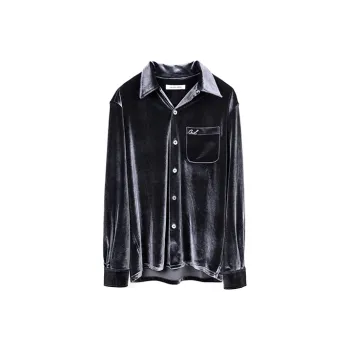 GALLIANO LANDOR Shirt Unisex Silver Gray