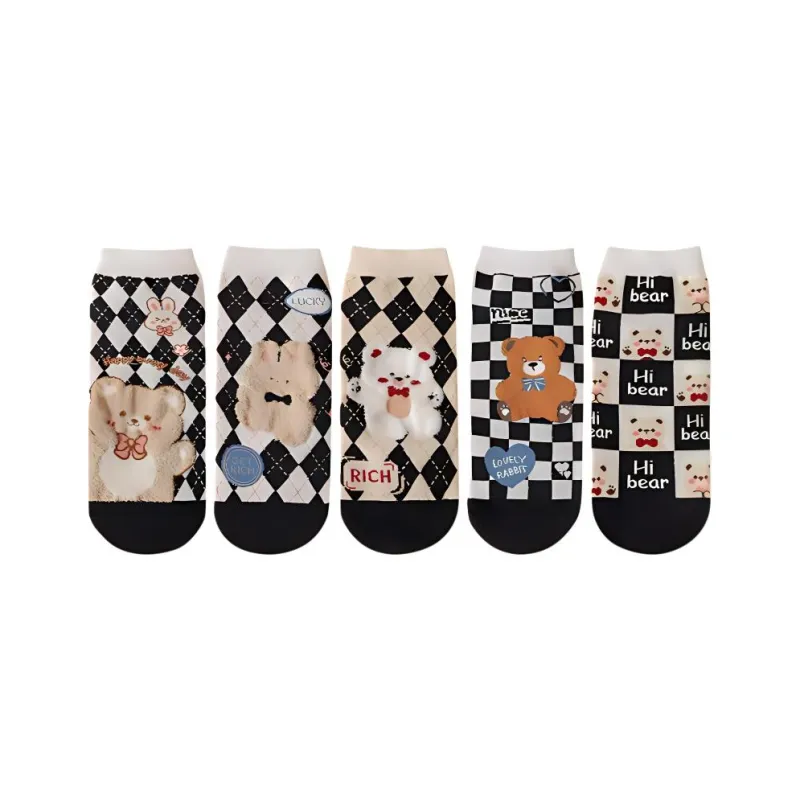 Temooues Mid Calf Socks Women's 5 Pack-6