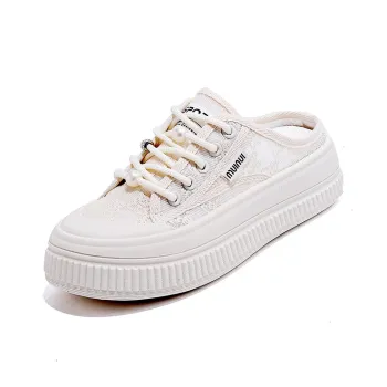 JOHLIN DREAM Plastic Sole Slip Resistant Wrap toe Slippers Women's Ecru