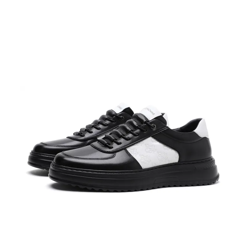 ELLE HOMME Skateboard Shoes Men's Black-1