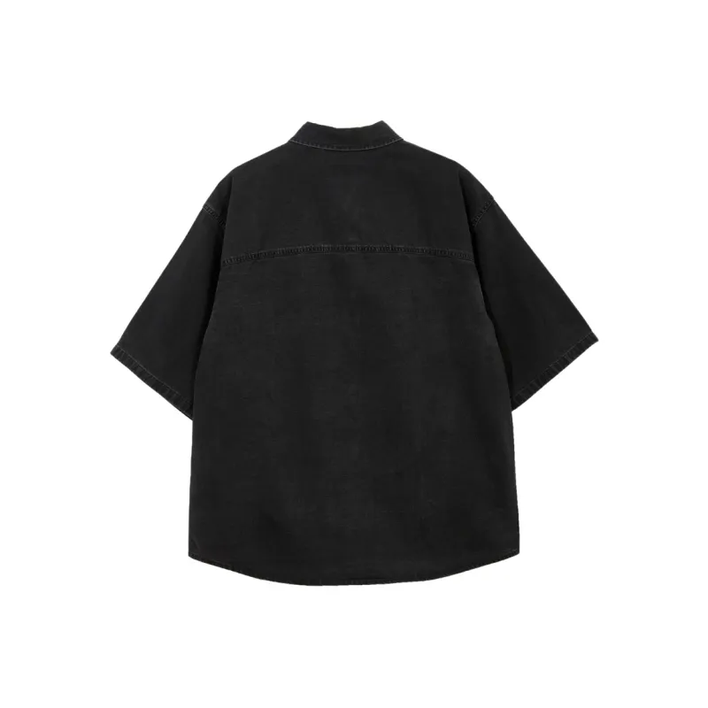 JACK JONES· Shirt Men's A16 Dark Gray Denim-1