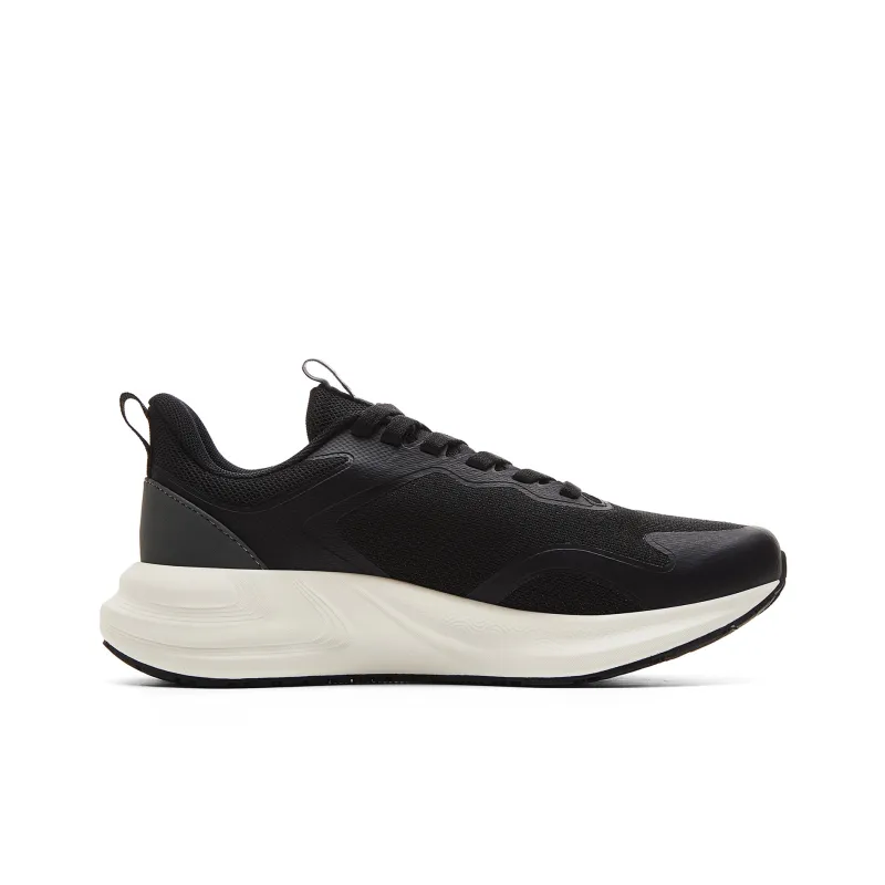 PEAK Cushioning Rebound Lightweight Breathable Low Top Running Shoes Women's Black Ivory-1