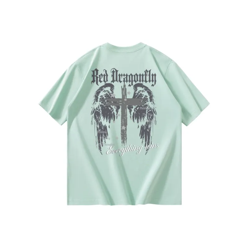 RED DRAGONFLY T Shirt Unisex Black-10