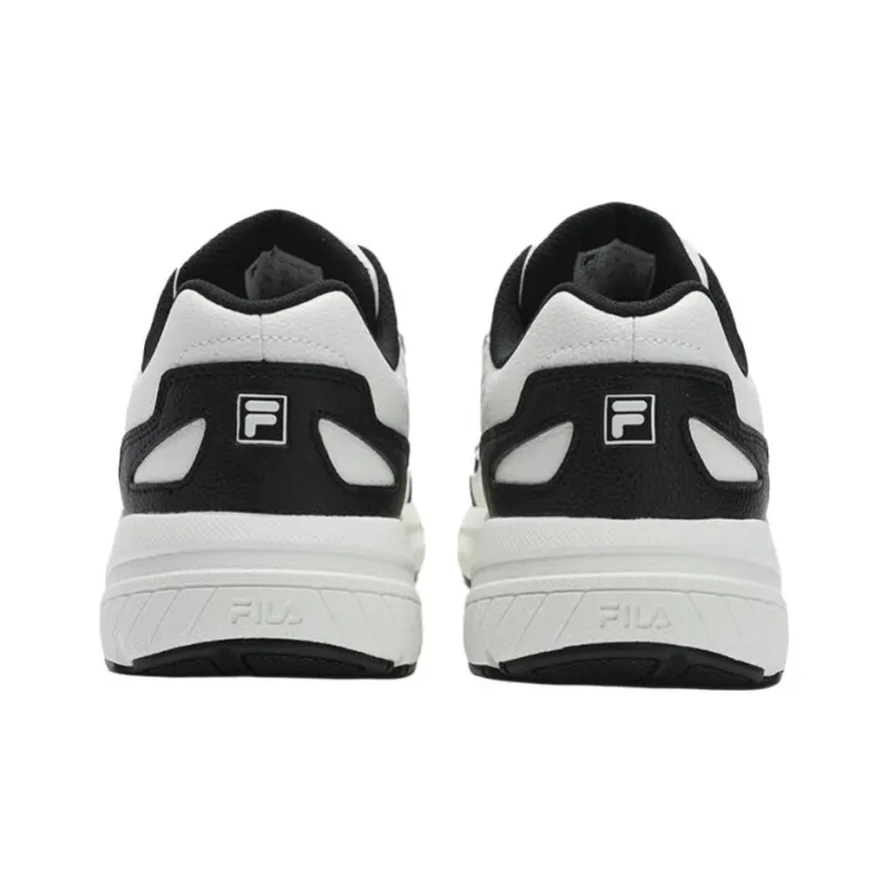 FILA DECIMUS Abrasion Resistant Low Top Casual Shoes Women's Snow Black-4