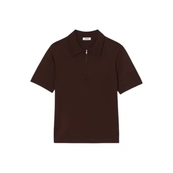 Sandro T Shirt Men's Black Brown