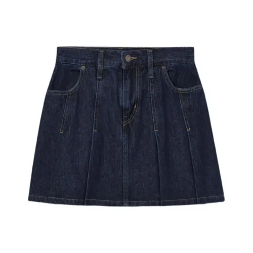 Levi's Denim Short Skirts Women's Dark Blue