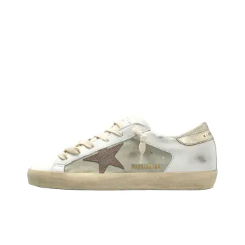 Golden Goose Superstar White Light Brown Platinum Women's
