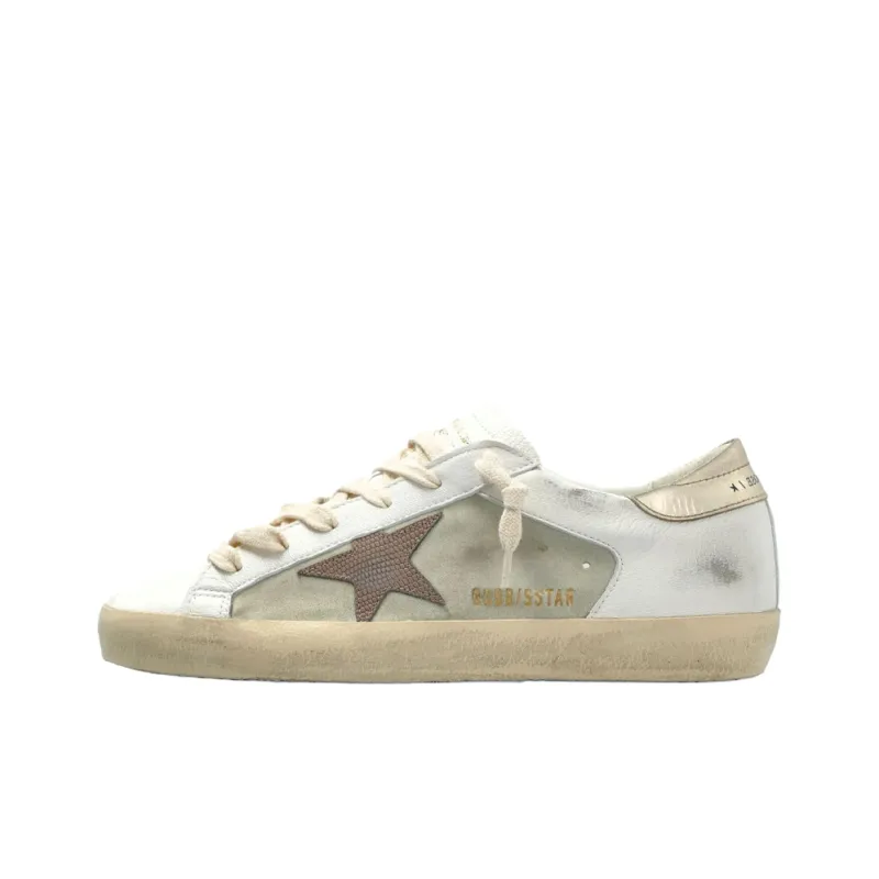 Golden Goose Superstar White Light Brown Platinum Women's-0