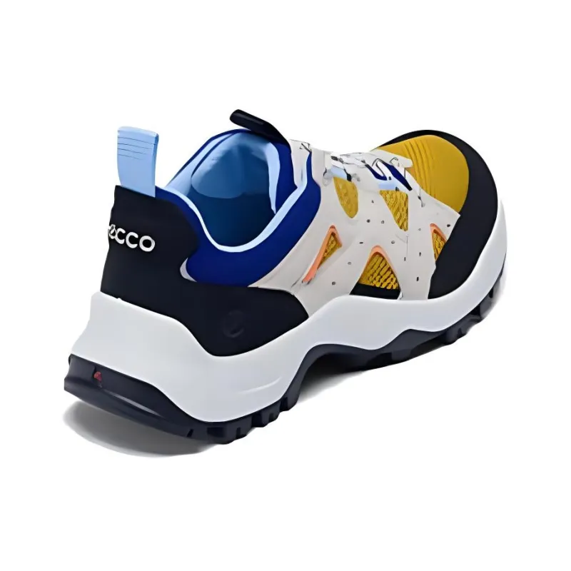 Ecco Off-road Series Slip-Resistant Low-Top Trekking Shoes Men's Beige Yellow Black-3