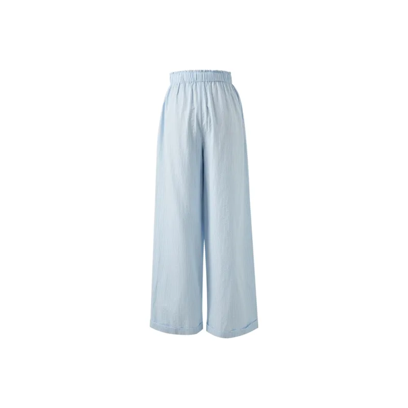 3COLOUR Casual Pants Women's Marine Blue-1