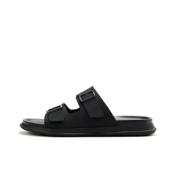 QIE Abrasion Resistant Slide Slippers Men's Black
