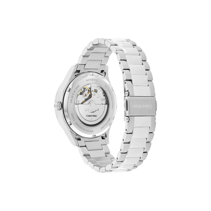 CALVIN KLEIN Knight Wrist Watch Automatic Mechanical Movement Steel Strap 40mm Blue Dial Unisex-2