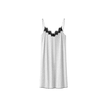 SEM/R Nightgown Women's Polka Dot Gray