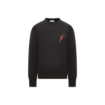Ferragamo Logo Embroidered Crewneck Sweatshirt