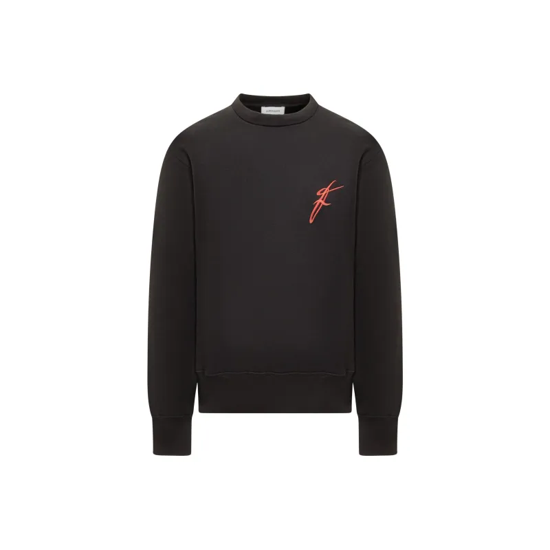 Ferragamo Logo Embroidered Crewneck Sweatshirt-0