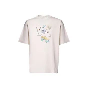 DROLE DE MONSIEUR Graphic Printed Crewneck T Shirt
