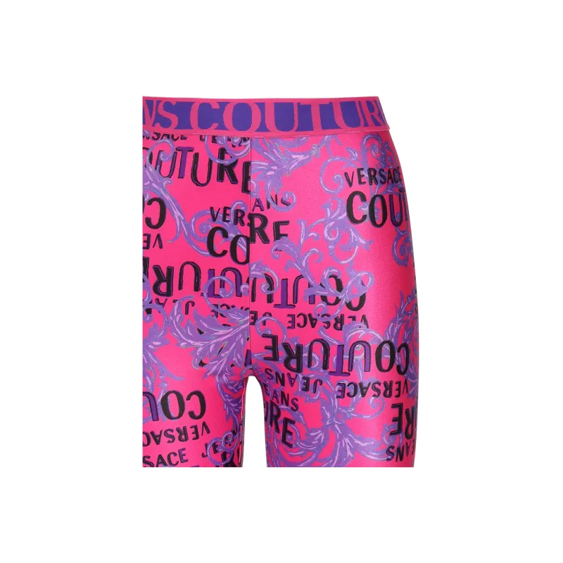 VERSACE JEANS COUTURE Leggings Women's Fuchsia-4
