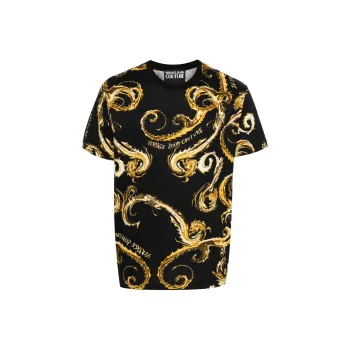 VERSACE JEANS Barocco Printed Crewneck T Shirt