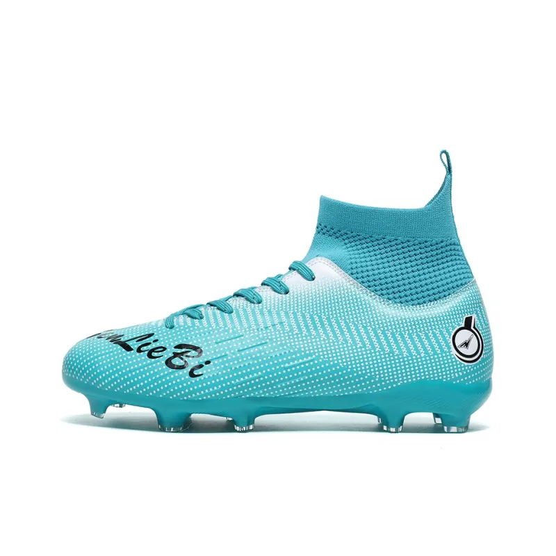 QIUTEXIONG FG Rubber Long Studs TF Rubber Broken Studs Soft Ground Firm Ground Slip Resistant Soccer Shoes Unisex-42