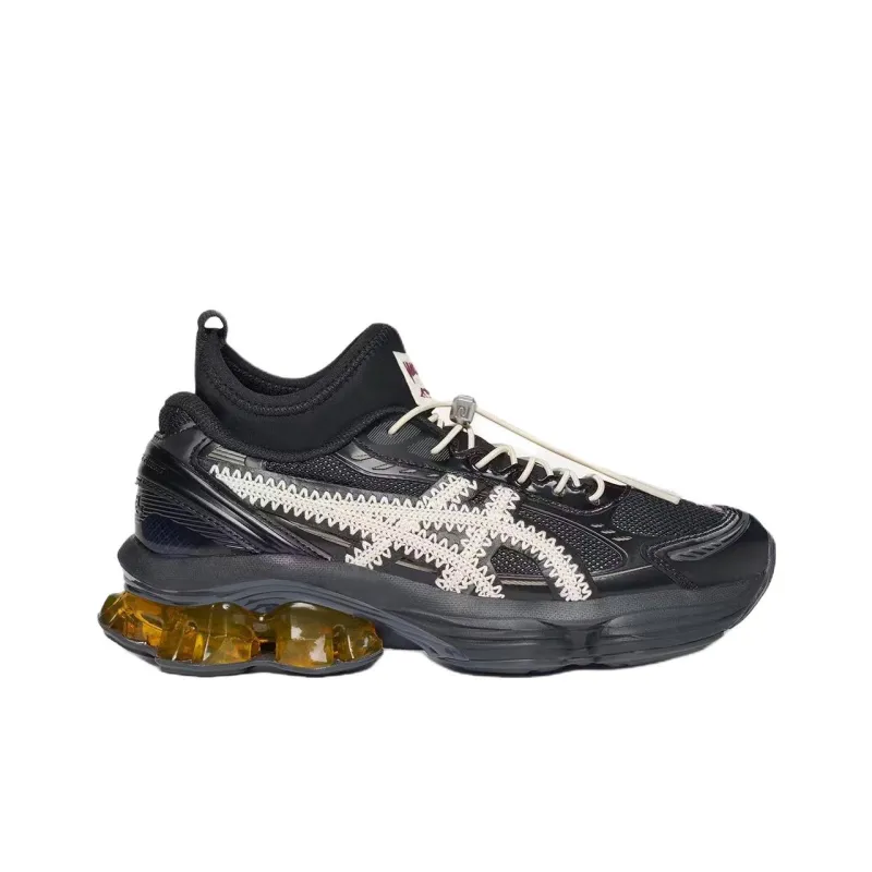 NANUSHKA x Asics GEL KINETIC FLUENT Anti Slip Wear Resistant Mid Top Hiking Shoes Unisex Black-1