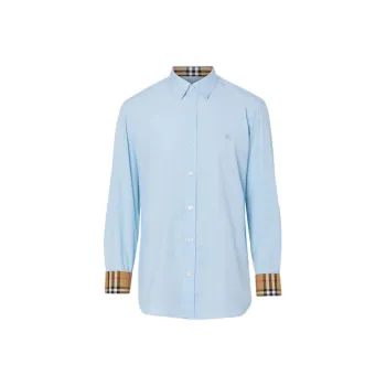 Burberry Shirt Men's Light Blue