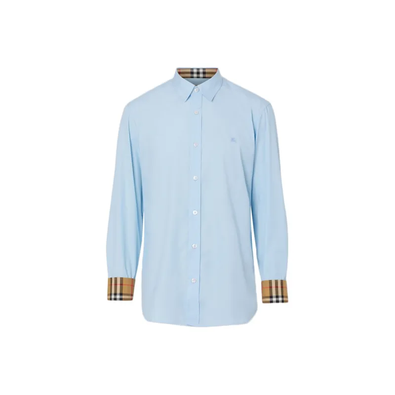 Burberry Shirt Men's Light Blue-0