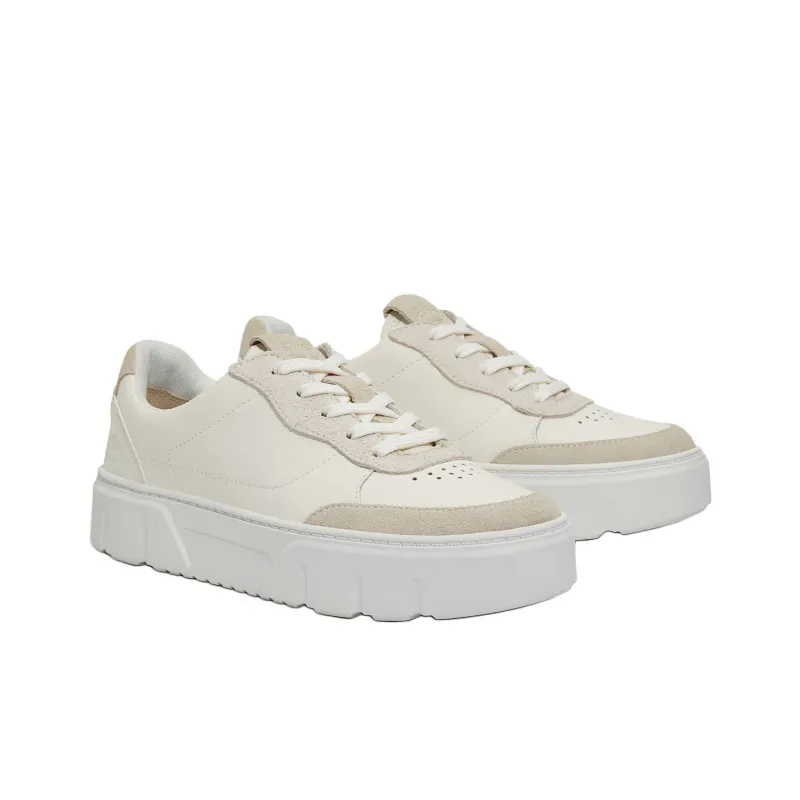 Timberland Anti Slip Wear Resistant Low Top Skateboard Shoes Women's White-3