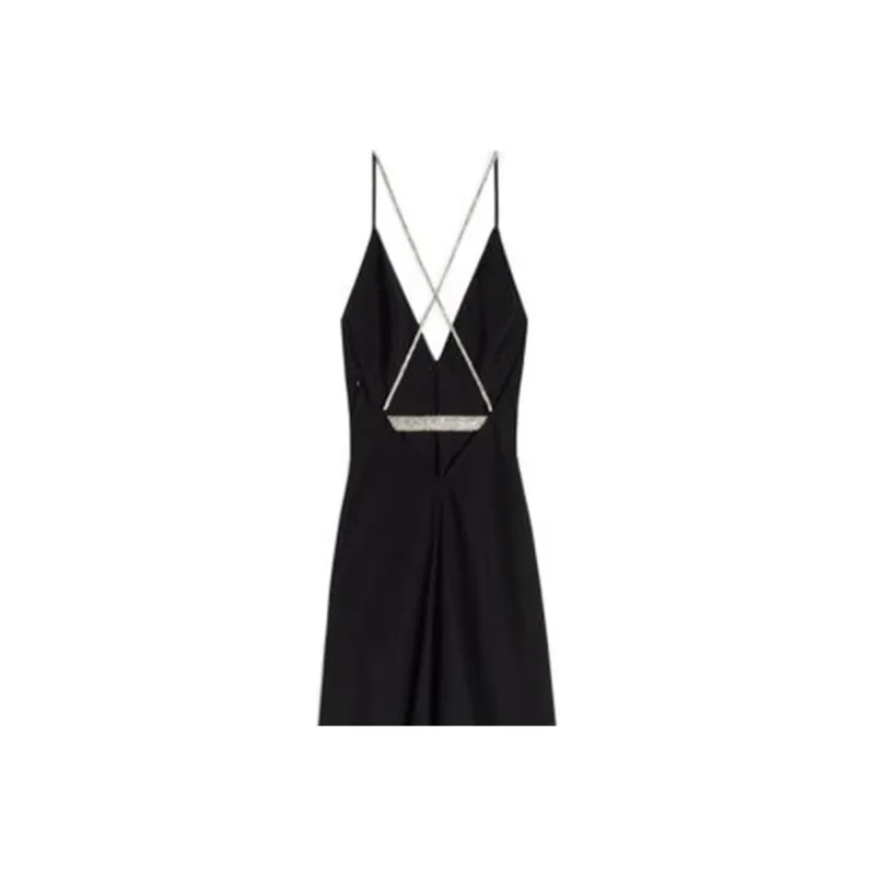 CELINE Sleeveless Dresses Women's Black-3