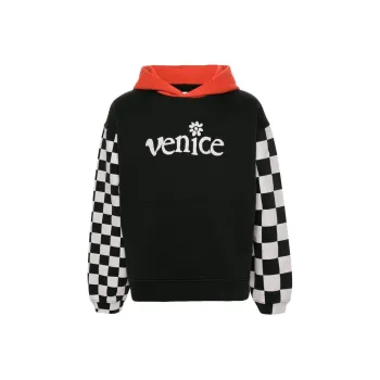 ERL Venice Checker Sleeve Hoodie