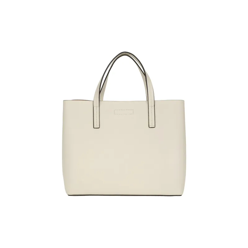 TORY BURCH Blake Litchi Grain Leather Tote Bag Shopping Bag Shoulder Bag Crossbody Bag Handbag Small Size Women's White-2