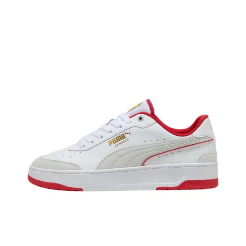 SCUDERIA FERRARI x PUMA Abrasion Resistant Low Top Training Shoes Women's White