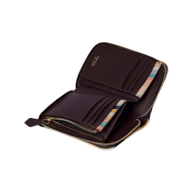 Paul Smith Leather Wallet Medium Size Women's Burgundy Red-3