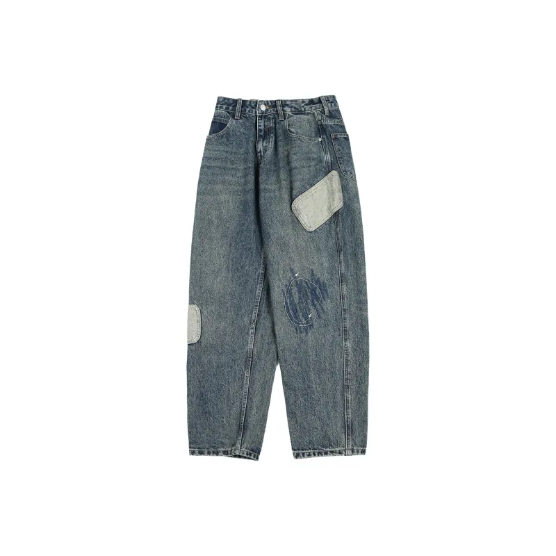 Rabbit House Jeans Unisex Blue Gray-2