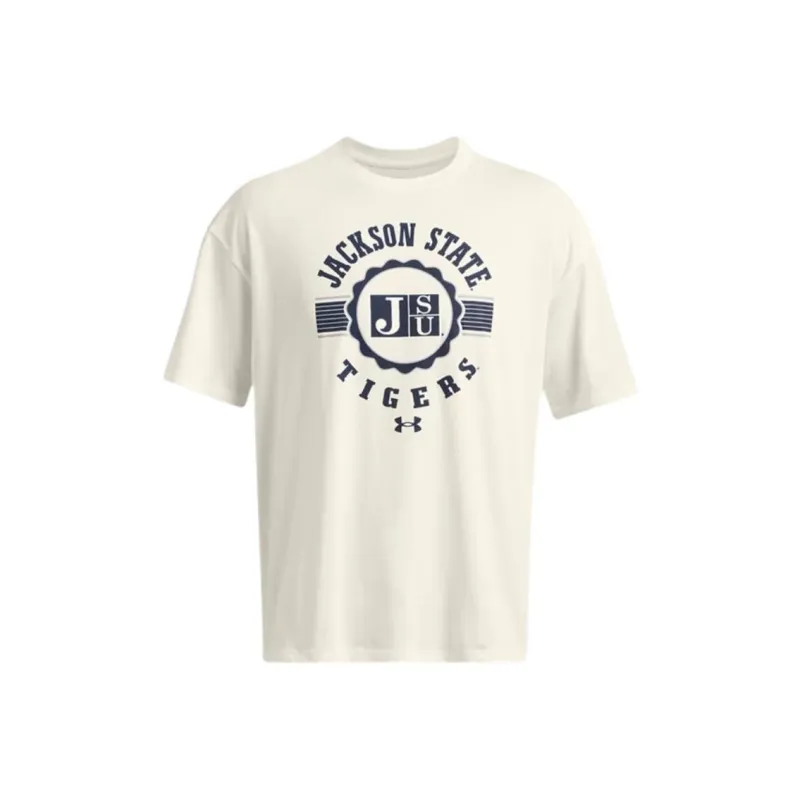 Under Armour CollegiateGameday Heavyweight Performance Cotton Oversized T-Shirt Men's White-0