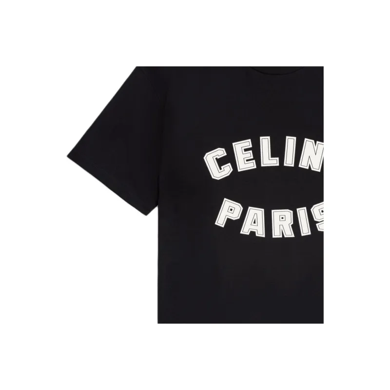 CELINE Loose CELINE Paris T-shirt In Cotton Jersey-2