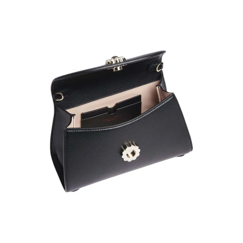 SIMONE ROCHA Leather One Shoulder Handbag Regular Women's Black-3