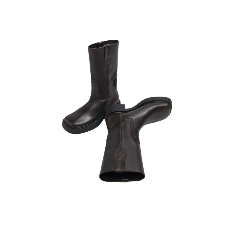 MIISTA Aron Ankle Boots 3cm Women's Dark Brown-4
